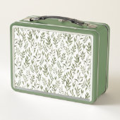 Waterverf Eucalyptus Greenery leest Patroon (Achterkant)