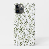 Waterverf Eucalyptus Greenery leest Patroon Case-Mate iPhone Case (Achterkant)