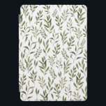 Waterverf Eucalyptus Greenery leest Patroon iPad Pro Cover<br><div class="desc">Waterverf - eucalyptusgroen bladpatroon</div>