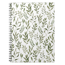 Waterverf Eucalyptus Greenery leest Patroon Notitieboek