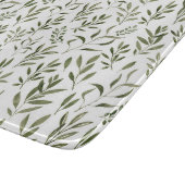 Waterverf Eucalyptus Greenery leest Patroon Snijplank (Hoek)