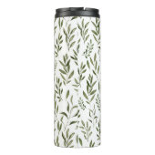 Waterverf Eucalyptus Greenery leest Patroon Thermosbeker (Achterkant)