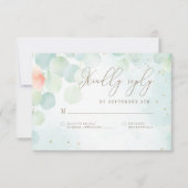 Waterverf Eucalyptus Greenery Monogram RSVP (Voorkant)