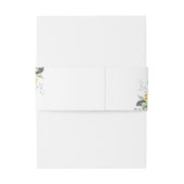 Waterverf Eucalyptus Greenery Monogram Weddenschap Uitnodigingen Wikkel (Achterkant Voorbeeld)