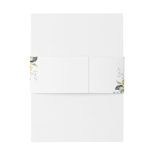 Waterverf Eucalyptus Greenery Monogram Weddenschap Uitnodigingen Wikkel (Achterkant Voorbeeld)