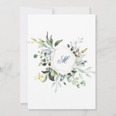 Waterverf Eucalyptus Greenery NEUTRAL Baby shower Kaart (Achterkant)