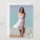 Waterverf Eucalyptus Greenery PHOTO Afstuderen Kaart (Achterkant)