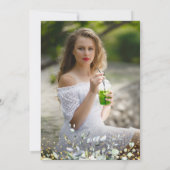 Waterverf Eucalyptus Greenery PHOTO Afstuderen Kaart (Achterkant)