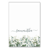 Waterverf Eucalyptus Greenery Place Card Kaart (Voorkant)