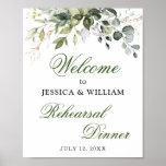 Waterverf Eucalyptus Greenery Rehearsal Dinner Poster<br><div class="desc">Geniet van uw repetitief avondeten met dit unieke poster met Ivory White Waterverf Eucalyptus Greenery . De standaardgrootte is 8 x 10 duim, kunt u het in een grotere grootte veranderen. Voor verdere aanpassing, te klikken gelieve de "pas verder"verbinding aan en ons ontwerphulpmiddel te gebruiken om deze sjabloon te wijzigen....</div>