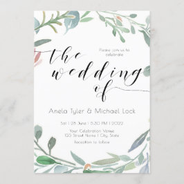 Waterverf Eucalyptus Greenery Spring Wedding Kaart