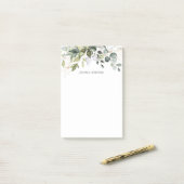 Waterverf Eucalyptus Greenery-to-do-lijst Post-it® Notes (Op bureau)