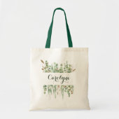 Waterverf Eucalyptus Greenery Tote Bag (Voorkant)