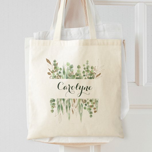 Waterverf Eucalyptus Greenery Tote Bag