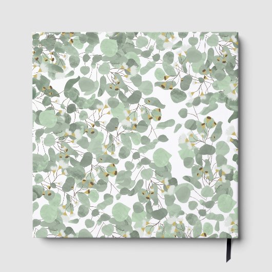 Waterverf Eucalyptus Greenery Trouwroute Gastenboek (Achterkant)