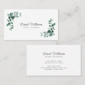 Waterverf Eucalyptus Greenery Visitekaartje (Voorkant / Achterkant)