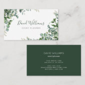 Waterverf Eucalyptus Greenery Visitekaartje (Voorkant / Achterkant)