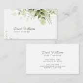 Waterverf Eucalyptus Greenery Visitekaartje (Voorkant / Achterkant)