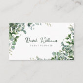 Waterverf Eucalyptus Greenery Visitekaartje (Voorkant)