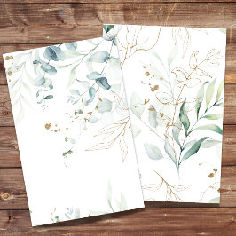 Waterverf Eucalyptus Greenery voor blanco papier