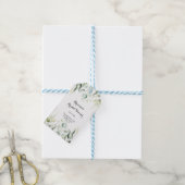 Waterverf Eucalyptus Greenery Vrijgezellenfeest Cadeaulabel (Met Touw)