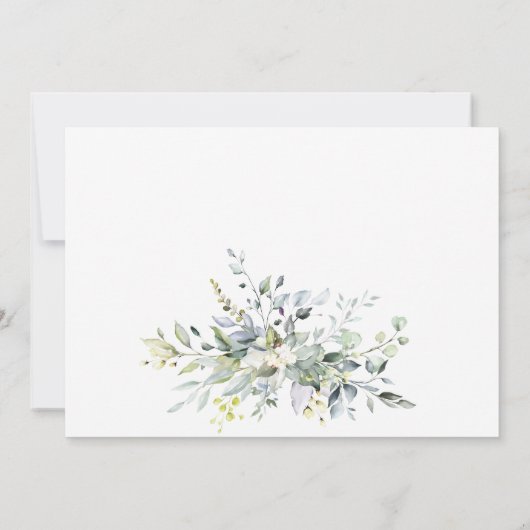 Waterverf Eucalyptus Greenery Vrijgezellenfeest Kaart (Achterkant)