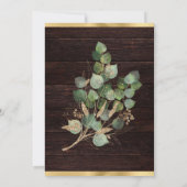 Waterverf Eucalyptus Greenery Vrijgezellenfeest Kaart (Achterkant)