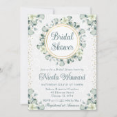 Waterverf Eucalyptus Greenery Vrijgezellenfeest Kaart (Voorkant)