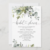 Waterverf Eucalyptus Greenery Vrijgezellenfeest Kaart (Voorkant)