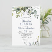 Waterverf Eucalyptus Greenery Vrijgezellenfeest Kaart (Staand voorkant)