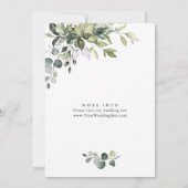 Waterverf Eucalyptus Greenery VRIJGEZELLENFEEST Kaart (Achterkant)