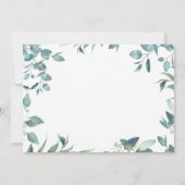 Waterverf Eucalyptus Greenery Vrijgezellenfeest Kaart (Achterkant)