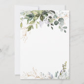 Waterverf Eucalyptus Greenery Vrijgezellenfeest Kaart (Achterkant)