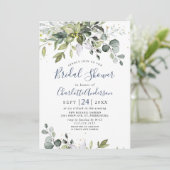 Waterverf Eucalyptus Greenery Vrijgezellenfeest Kaart (Staand voorkant)