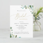 Waterverf Eucalyptus Greenery Vrijgezellenfeest Kaart (Staand voorkant)