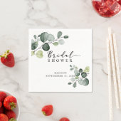 Waterverf Eucalyptus Greenery Vrijgezellenfeest Servet (Insitu)