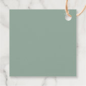 Waterverf Eucalyptus Greenery Wedding Bedankjes Labels (Achterkant)