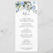 Waterverf Eucalyptus Greenery Wedding Dinner Menu (Voorkant)