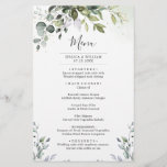 Waterverf Eucalyptus Greenery Wedding Dinner Menu<br><div class="desc">Voor verdere aanpassing,  te klikken gelieve de "pas verder"verbinding aan en ons ontwerphulpmiddel te gebruiken om deze sjabloon te wijzigen. Als u de voorkeur geeft aan Zelfkleerpapier/matte afwerking,  kunt u overwegen het type matte papier te kiezen. Neem contact met me op als je hulp of overeenkomende objecten nodig hebt.</div>