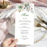 Waterverf Eucalyptus Greenery Wedding Dinner Menu<br><div class="desc">Voor verdere aanpassing,  te klikken gelieve de "pas verder"verbinding aan en ons ontwerphulpmiddel te gebruiken om deze sjabloon te wijzigen.</div>