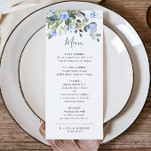 Waterverf Eucalyptus Greenery Wedding Dinner Menu