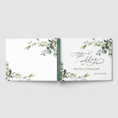 Waterverf Eucalyptus Greenery Wedding Gastenboek (Volledig)