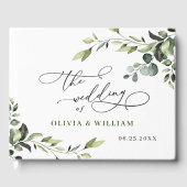 Waterverf Eucalyptus Greenery Wedding Gastenboek (Voorkant)