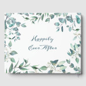 Waterverf Eucalyptus Greenery Wedding Gastenboek (Achterkant)
