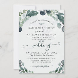 Waterverf Eucalyptus Greenery Wedding Kaart