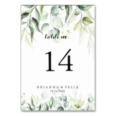 Waterverf Eucalyptus Greenery Wedding Kaart (Achterkant)