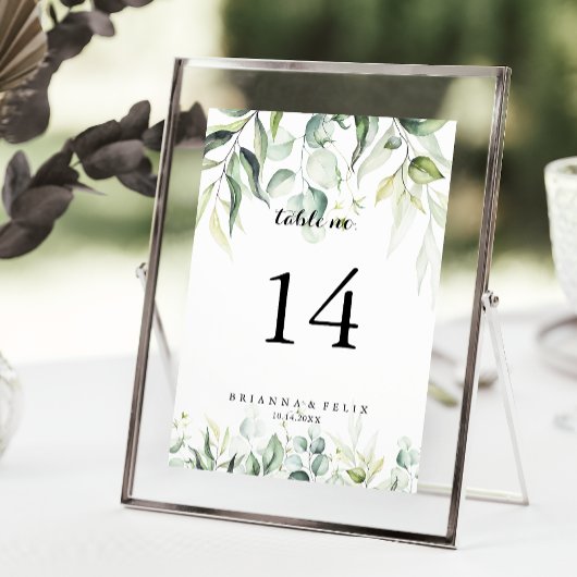 Waterverf Eucalyptus Greenery Wedding Kaart