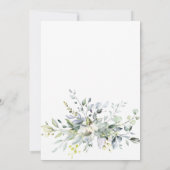 Waterverf Eucalyptus Greenery Wedding Kaart (Achterkant)