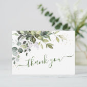 Waterverf Eucalyptus Griekenland Bedankkaart (Staand voorkant)