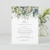 Waterverf Eucalyptus groen | Botanische bruiloft Kaart (Staand voorkant)